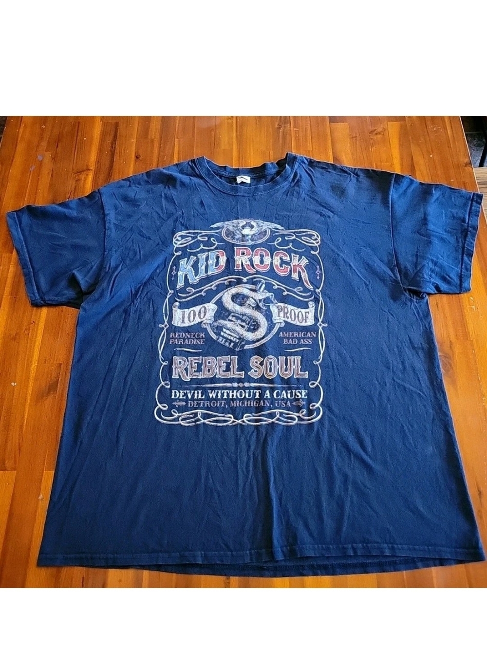 Kid Rock Red Blooded Rock N Roll Redneck Extravaganza 2018 Tour Tshirt 2XL GUC